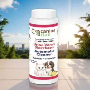 Canine Clan Automatic Cleaner | Pet Urine, Vomit & Diarrhea Absorber Powder | Pet Waste Remover, Odor Neutralizer & Disinfectant