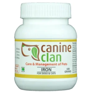 Canine Clan (Iron) - for Dogs & Cats | for Lethargy, Pale Gum, Panting, Low Appetite, Weight Loss & Poor Coat Health in Pets