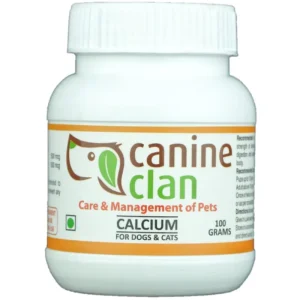 Canine Clan (Calcium) -for Dogs & Cats | for Strong Teeth & Bones, Proper Functioning of Nervous System, Blood Clotting, Memory and Learning