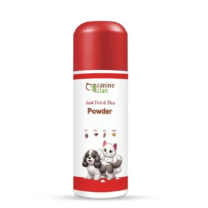 Canine Clan (Anti Tick & Flea Powder) for Dogs & Cats | Effective Formula Against Ticks, Fleas, Mites & Lice | Soothes Skin and Keeps Coat Soft