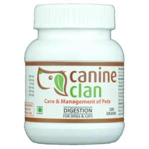 Canine Clan (Digestion) - for Dogs & Cats | Use in Vomiting, Constipation, Gas, Acidity, Indigestion, Appetite Loss | Supplement for Pets | 100 Grams