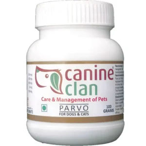 Canine Clan (Parvo) - for Dogs & Cats | for Vomiting, Diarrhoea, Fluid Loss, & Weakness in Body | 100 Grams